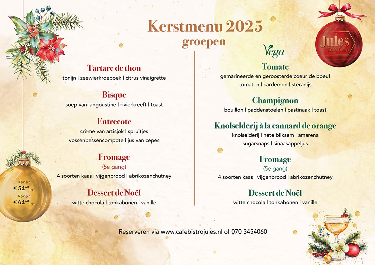 kerstmenu groepen